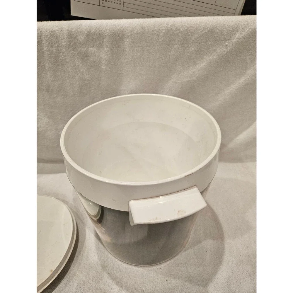 Vintage West Bend Thermo Serv Daisy Ice Bucket With Lid